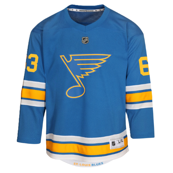 ST. LOUIS BLUES OUTERSTUFF YOUTH HOME JERSEY - NEIGHBOURS #63 Jersey Outerstuff