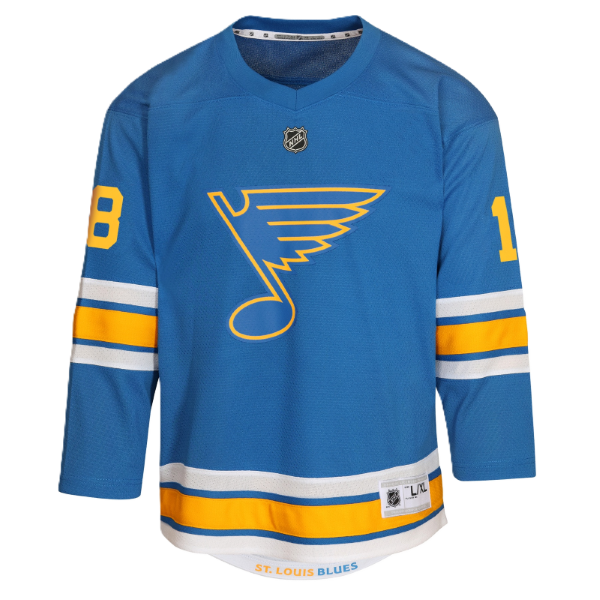 ST. LOUIS BLUES OUTERSTUFF YOUTH HOME JERSEY - THOMAS #18 Jersey Outerstuff