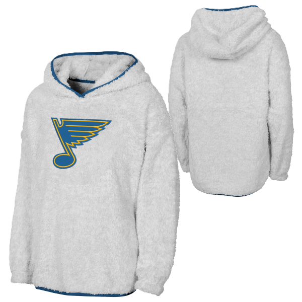 ST. LOUIS BLUES OUTERSTUFF GIRLS ULTIMATE HOODIE – NATURAL Kids Youth Hoodie Outerstuff