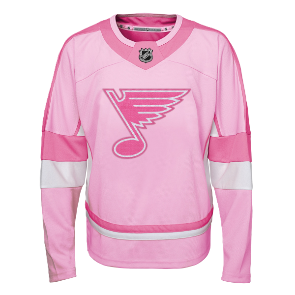 ST. LOUIS BLUES OUTERSTUFF KIDS CURRENT PREMIER JERSEY - PINK