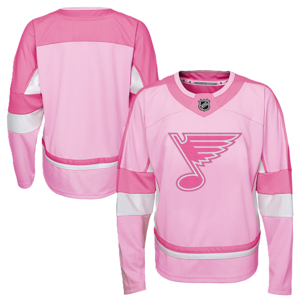 ST. LOUIS BLUES OUTERSTUFF KIDS CURRENT PREMIER JERSEY - PINK