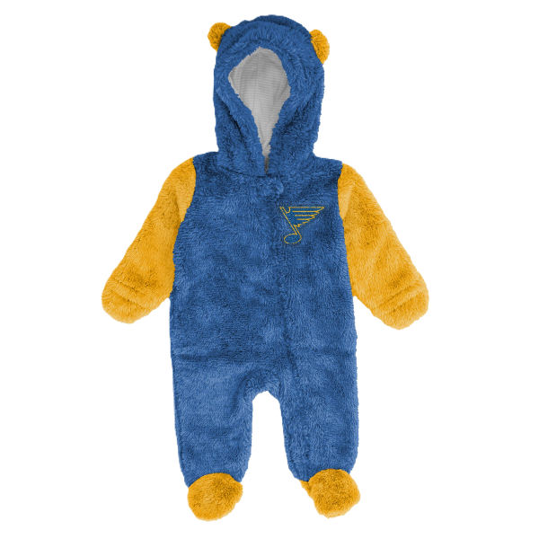 ST. LOUIS BLUES OUTERSTUFF NEWBORN STAY NAPPING ONESIE – BLUE/GOLD Onesie OUTERSTUFF