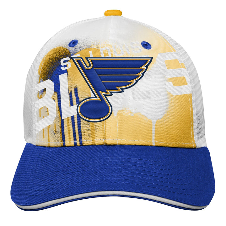 ST. LOUIS BLUES YOUTH PAINT SPLATTER VELCRO HAT - MULTI