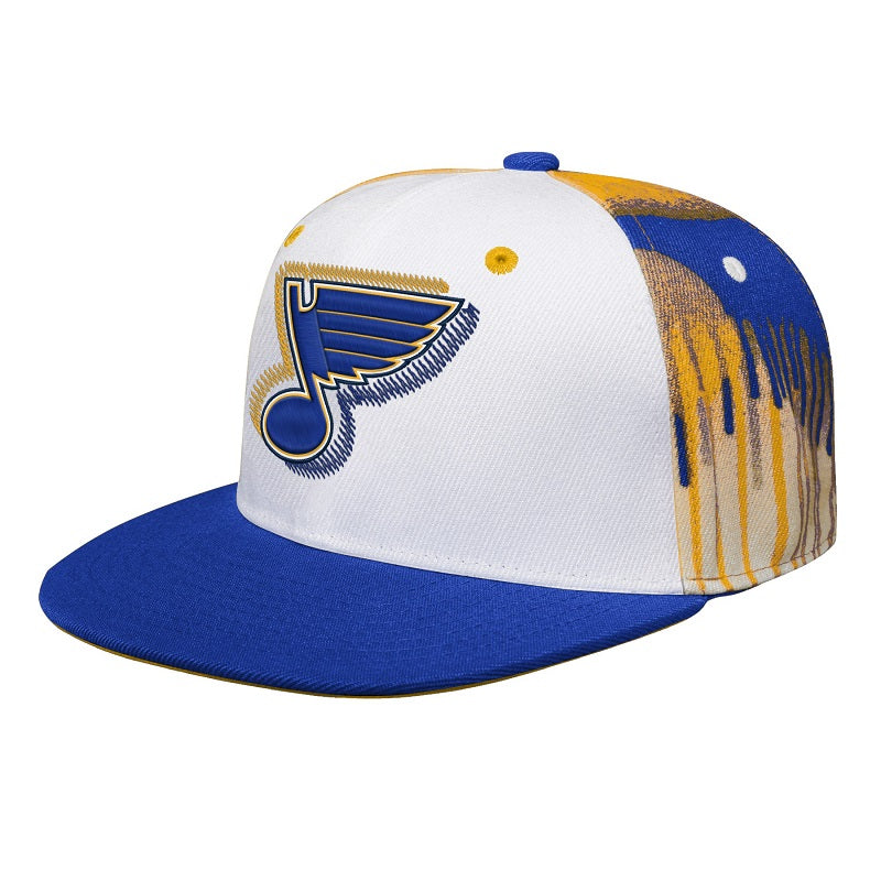 ST. LOUIS BLUES YOUTH PAINT SPLATTER MESH SNAPBACK - MULTI