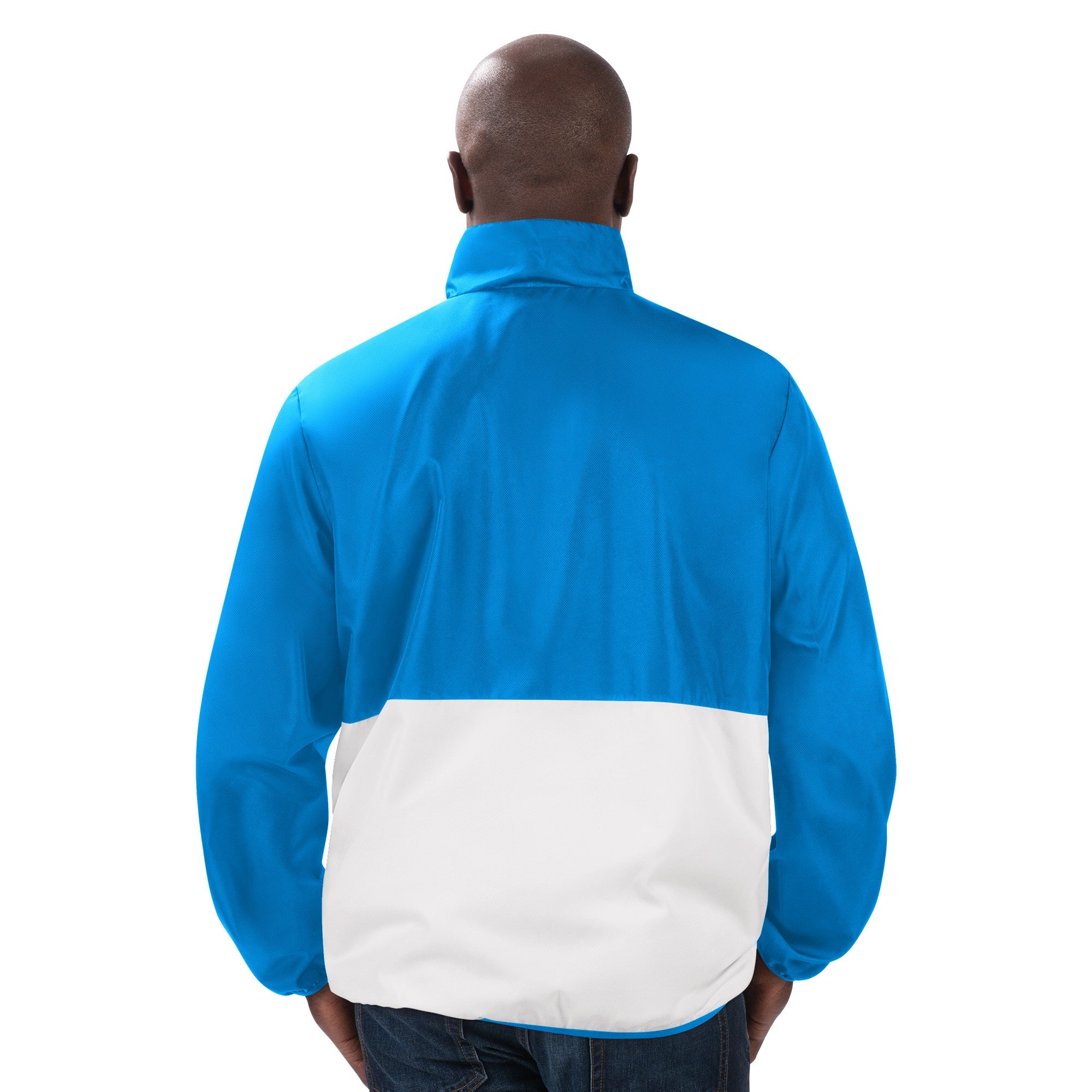 ST. LOUIS BLUES G-III HERITAGE LOGO CORNERMAN HALF ZIP JACKET