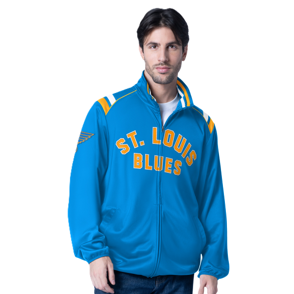BLUES ARCH WORKMARK TRACK JACKET - BLUE Jacket G-III