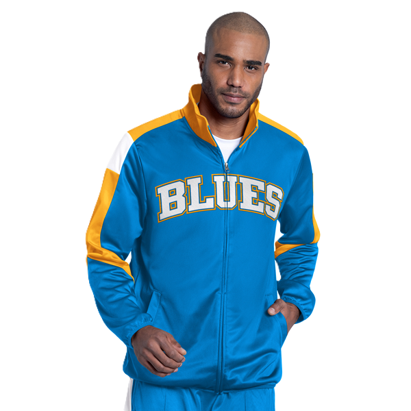 ST. LOUIS BLUES G-III ZONE TRACK JACKET - BLUE GOLD Jacket G-III