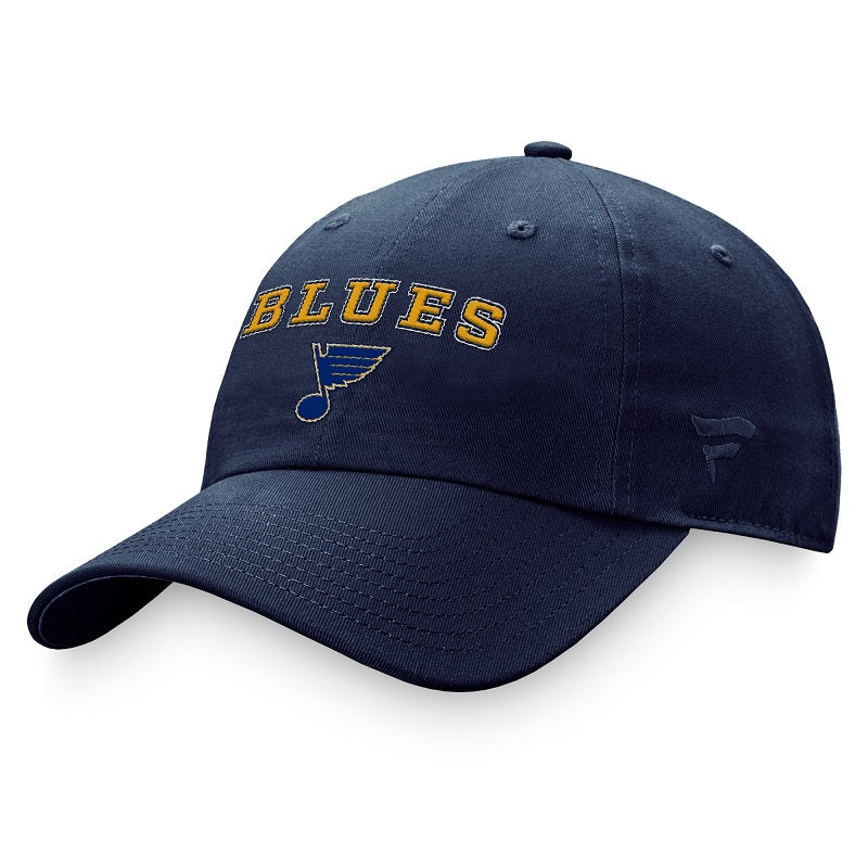 ST. LOUIS BLUES FANATICS LADIES ARCH STRAPBACK ADJUSTABLE - NAVY Hat Fanatics   