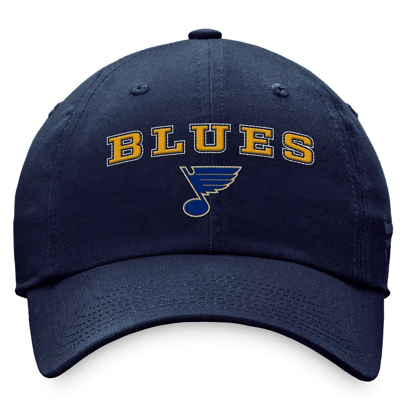 ST. LOUIS BLUES FANATICS LADIES ARCH STRAPBACK ADJUSTABLE - NAVY Hat Fanatics   