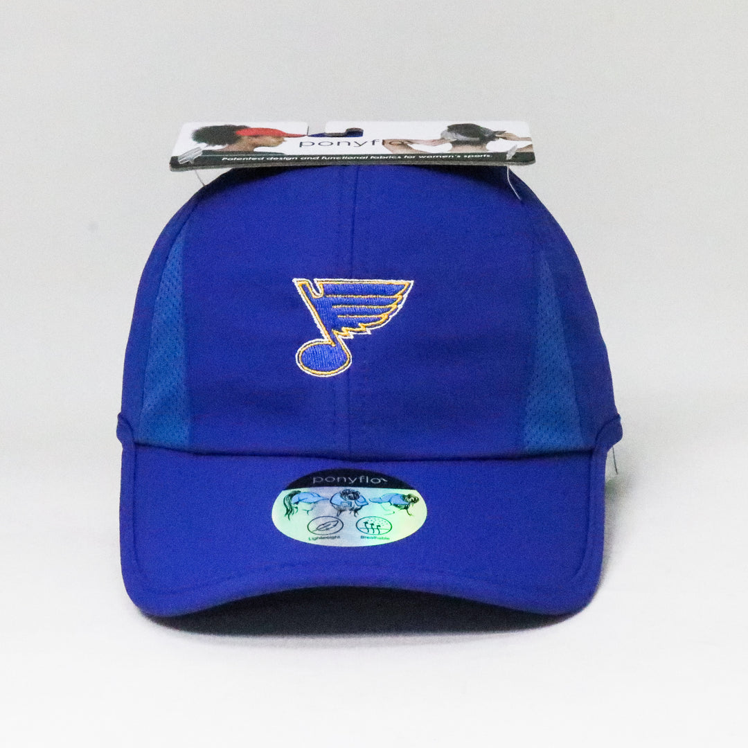 ST. LOUIS BLUES DAVID AND YOUNG PONYFLO LADIES HAT - ROYAL