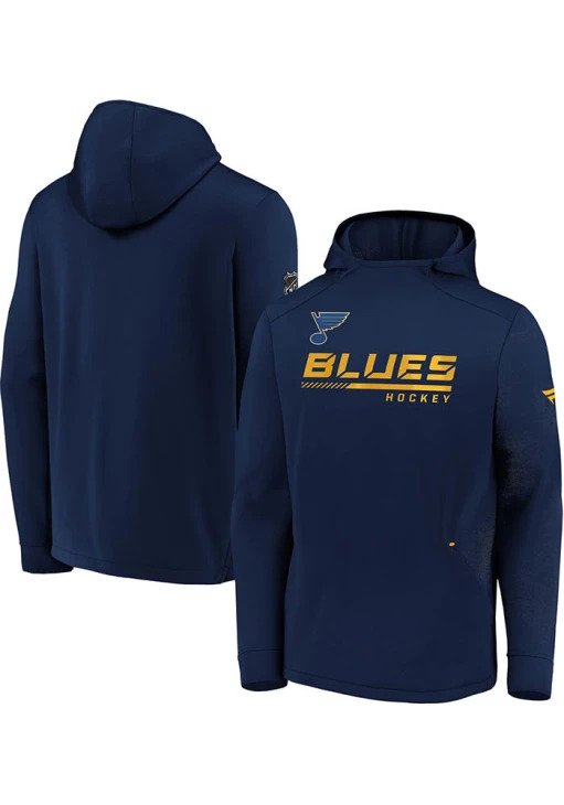 ST. LOUIS BLUES FANATICS TRAVEL ALL PRO HOODIE - NAVY