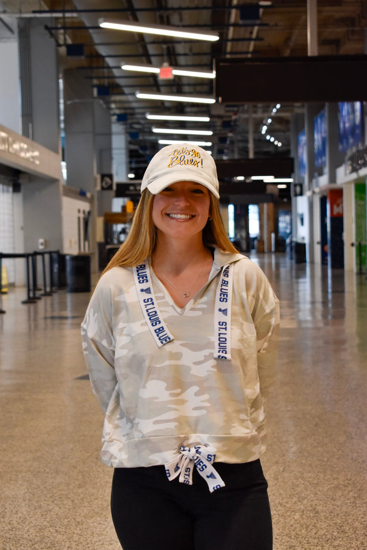 ST. LOUIS BLUES LUSSO HOODIE AND HAT BUNDLE Apparel & Accessories Lusso   