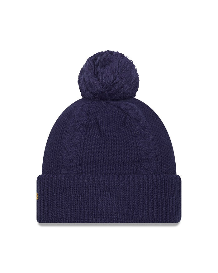 ST. LOUIS BLUES LADIES NEW ERA NOTE CABLE POM KNIT - NAVY Knit New Era   