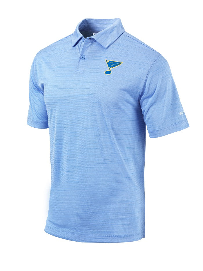 ST. LOUIS BLUES COLUMBIA HERITAGE NOTE SET POLO - AIRFORCE BLUE