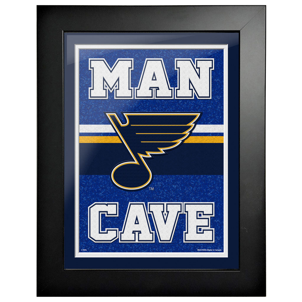 St. Louis Blues 12x16  Man Cave Framed Sign Wall Decor Sports Decor   