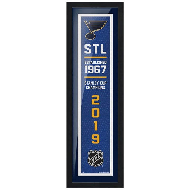St. Louis Blues 6x22  Empire Framed Sign Wall Decor Sports Decor   