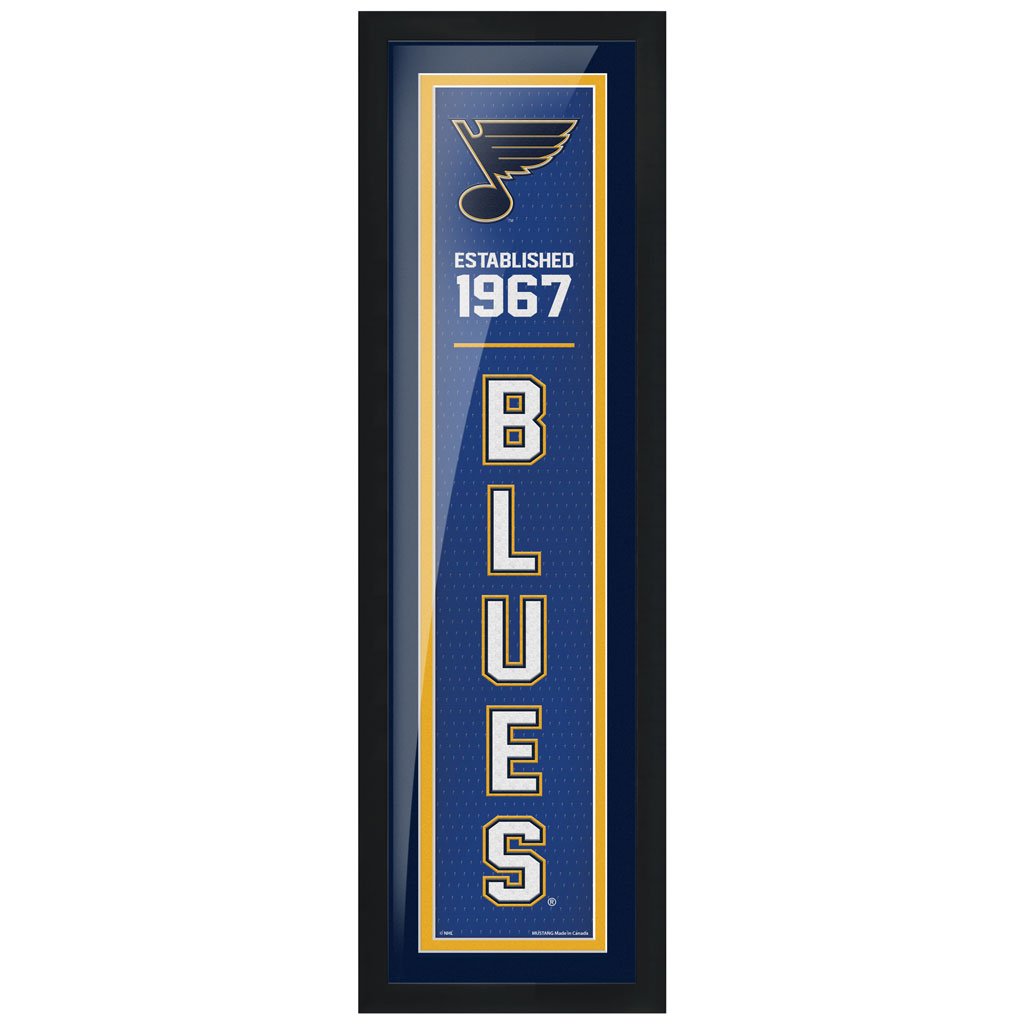 St. Louis Blues 6x22 Established Framed Sign Wall Decor Sports Decor   
