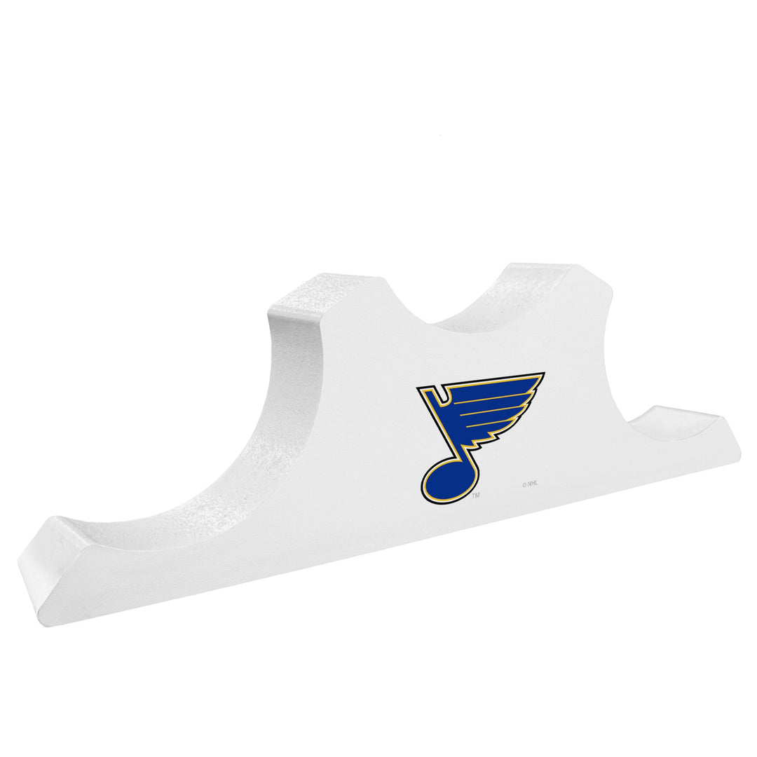 St. Louis Blues - Wood 3 Puck Podium Pucks Sports Decor
