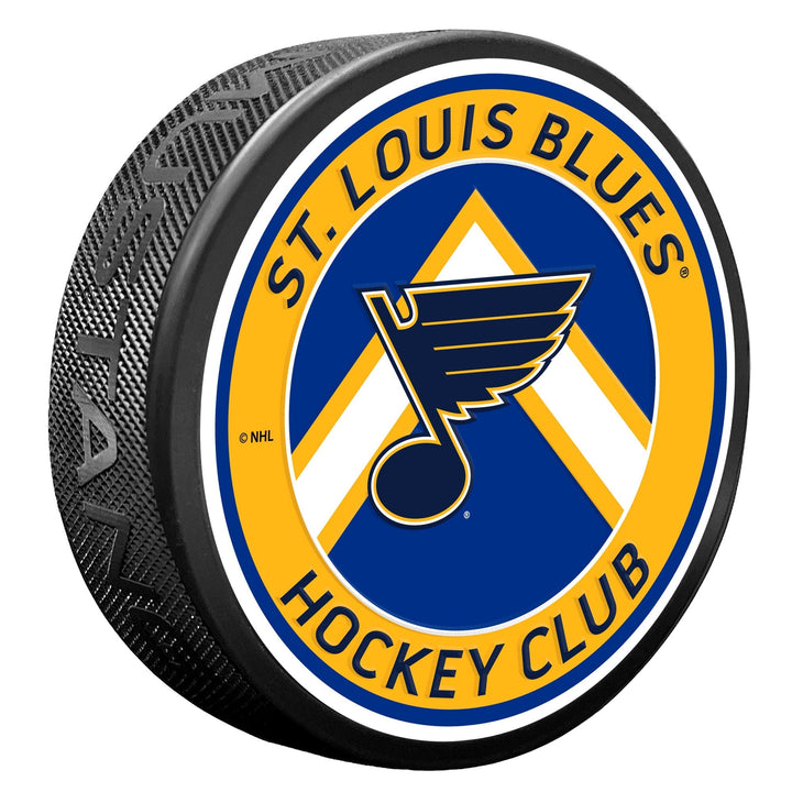 St. Louis Blues Puck - Chevron Banner Pucks Sports Decor   