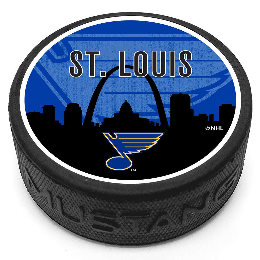 St. Louis Blues Skyline Puck Pucks Sports Decor   