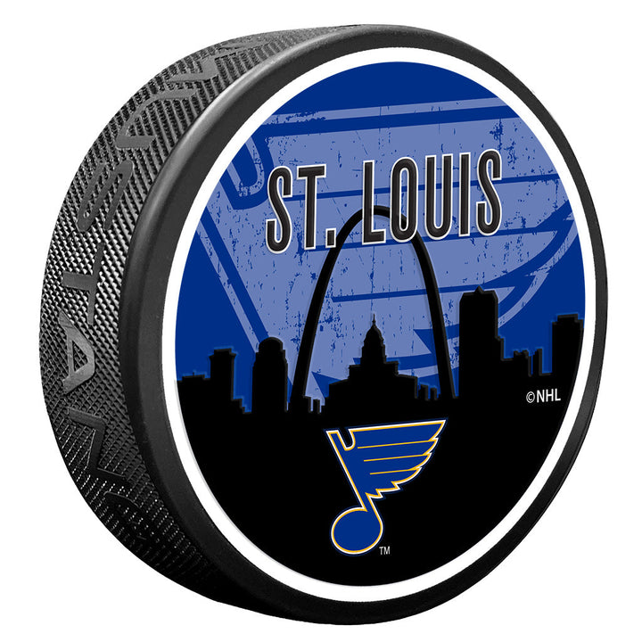 St. Louis Blues Skyline Puck Pucks Sports Decor   