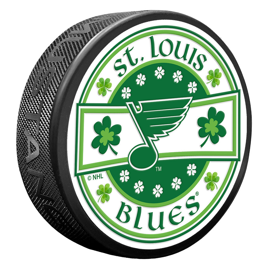 St. Louis Blues Lucky St. Patrick's Day Puck Pucks Sports Decor   