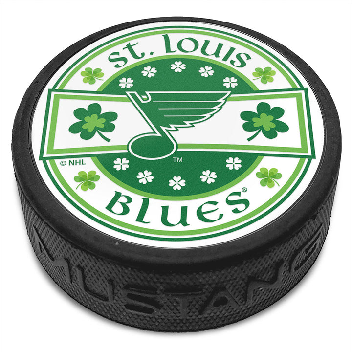 St. Louis Blues Lucky St. Patrick's Day Puck Pucks Sports Decor   