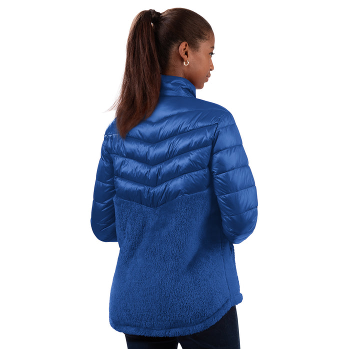 ST. LOUIS BLUES G-III WOMENS TRENCHES SHERPA JACKET - ROYAL Outerwear G-III   