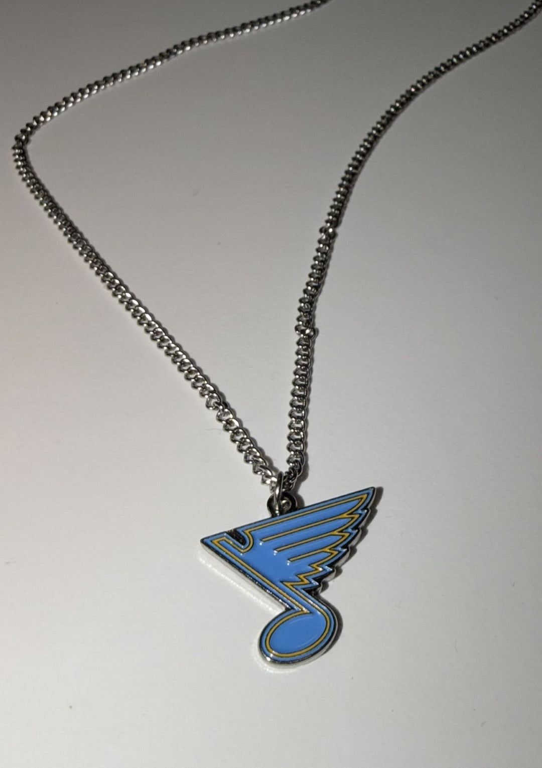 ST. LOUIS BLUES NOTE PENDANT BLUE GOLD Jewelry NHL