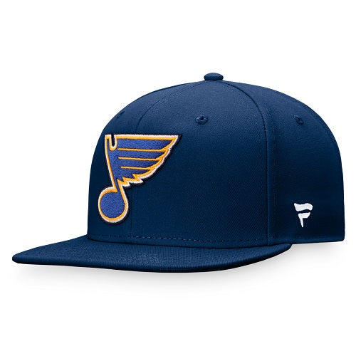 ST. LOUIS BLUES FANATICS CORE NOTE FITTED - NAVY Adjustable Cap Fanatics