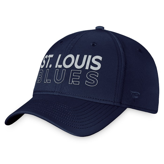 ST. LOUIS BLUES FANATICS FLEX FIT HAT - NAVY Hat Fanatics   