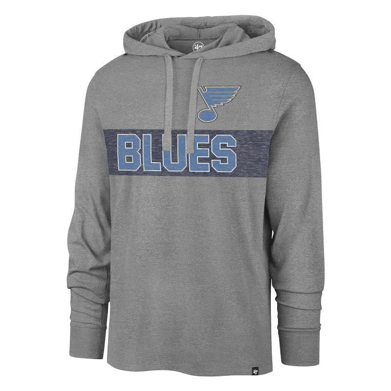 ST. LOUIS BLUES '47 NOTE FIELD FRANKLIN HOODIE - SLATE Hoodie '47 Brand   