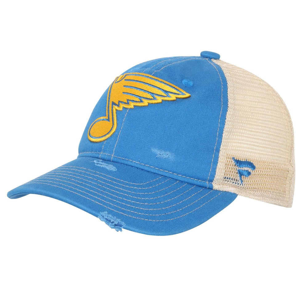 ST. LOUIS BLUES FANATICS AUTHENTIC PRO WINTER CLASSIC NOTE MESH SNAPBACK - AIR FORCE BLUE Adjustable Cap Fanatics