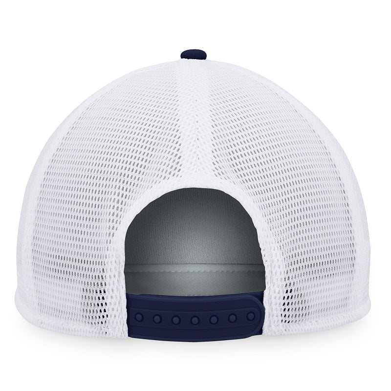 ST. LOUIS BLUES FANATICS MESH PATCH FOAM SNAPBACK HAT - NAVY/WHITE Hat Fanatics   
