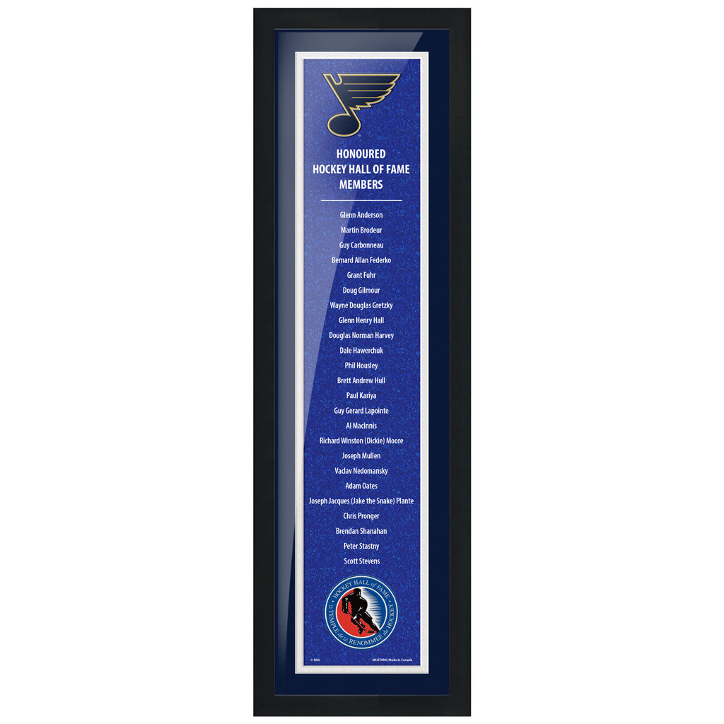 HHOF 6X22 Pic Frame Honoured Members-St.Louis Blues Wall Decor Sports Decor   