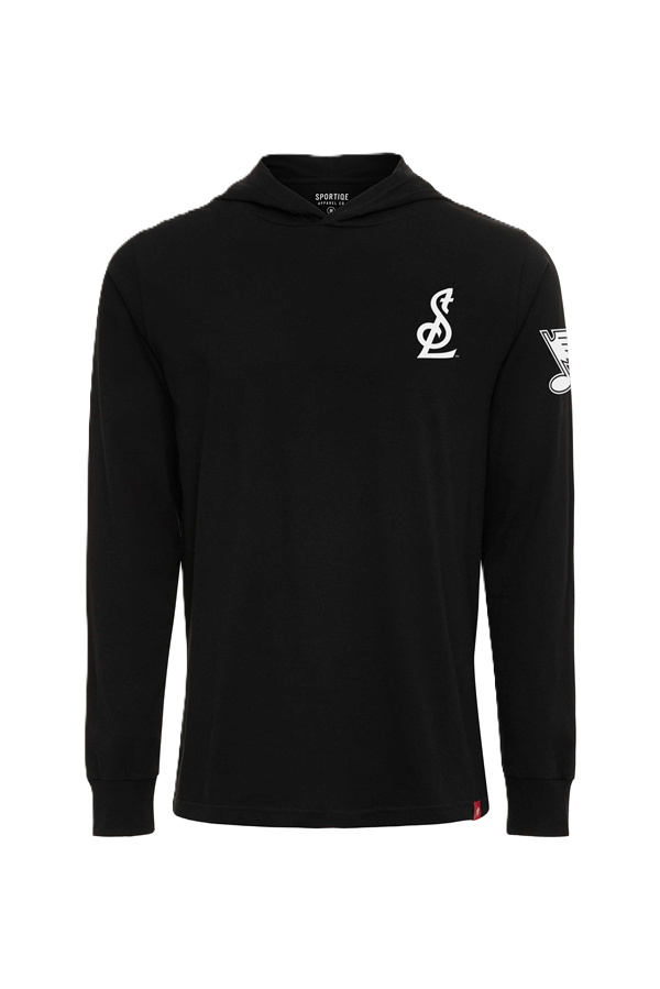 ST. LOUIS BLUES SPORTIQE STL LOGO SOLANO HOODIE - BLACK Hoodie Sportiqe