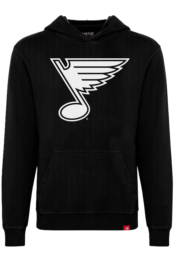 ST. LOUIS BLUES SPORTIQE NOTE LOGO DRAKE HOODIE - BLACK Hoodie Sportiqe
