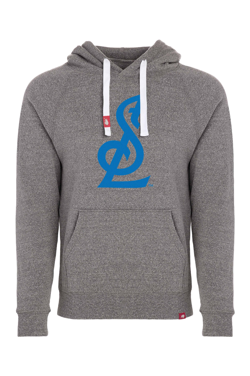 ST. LOUIS BLUES SPORTIQE STL LOGO OLSEN HOODIE - GREY Hoodie Sportiqe