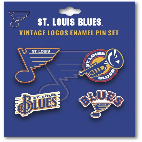 ST. LOUIS BLUES PSG RETRO COLLECTOR PIN SET - MULTICOLOR Collector Pins STL Authentics
