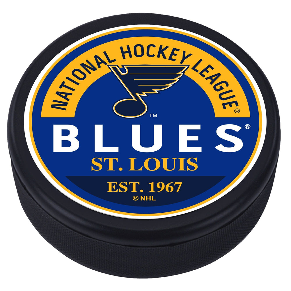 St. Louis Blues Block Textured Puck Pucks Sports Decor   