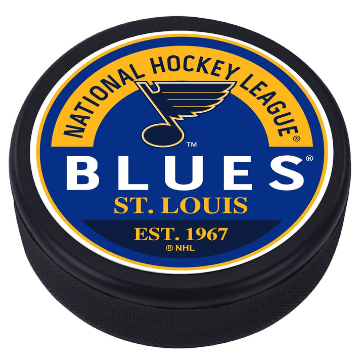 St. Louis Blues Block Textured Puck Pucks Sports Decor   