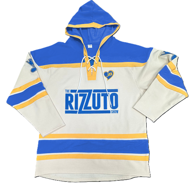 THE RIZZUTO SHOW SUCCESS BRANDS LACER HOODIE - CREAM/BLUE Hoodie Success Promotions
