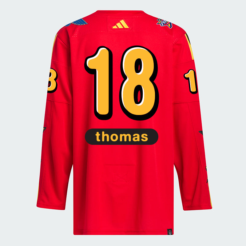 2024 NHL ALL-STAR THOMAS #18 ADIDAS X DREW HOUSE AUTHENTIC JERSEY - RED