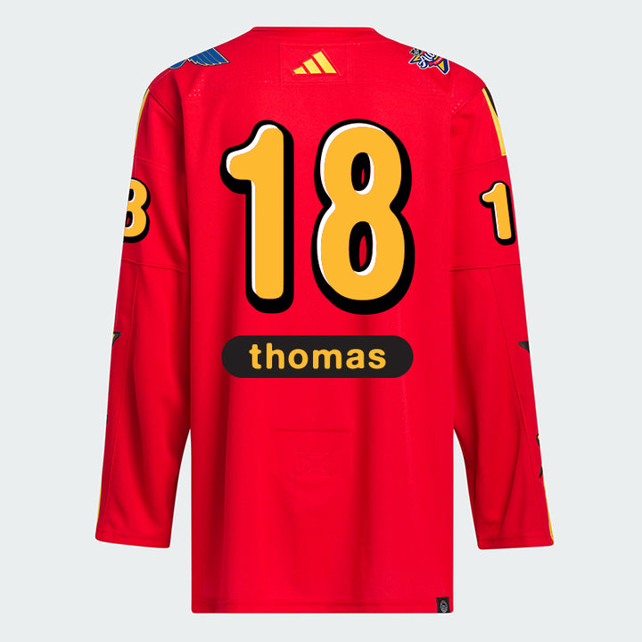 2024 NHL ALL-STAR THOMAS #18 ADIDAS X DREW HOUSE AUTHENTIC JERSEY - RED