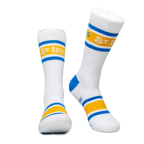 ST. LOUIS BLUES LAVLEY BLUES HOCKEY SOCKS ROAD - WHITE Socks Lavley