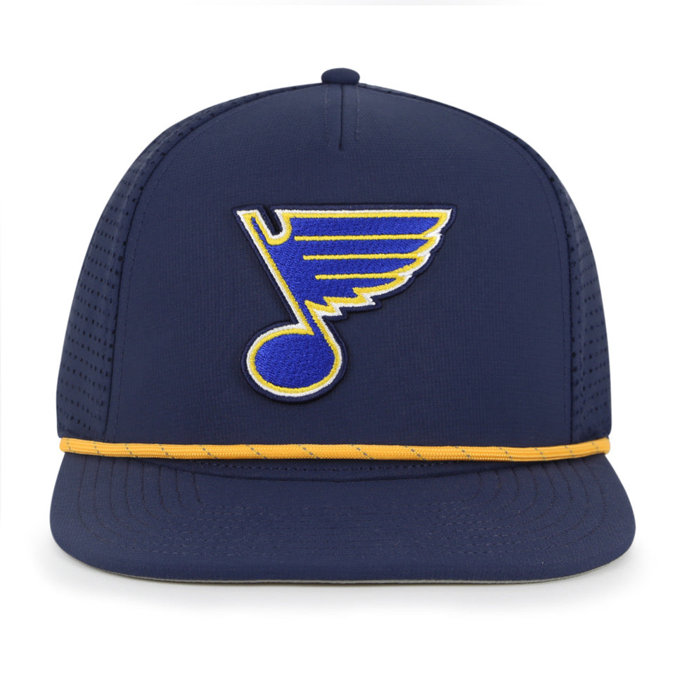 ST. LOUIS BLUES AMERICAN NEEDLE BUXTON ROPE SNAPBACK HAT- NAVY Hat American Needle   