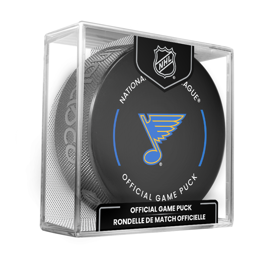 ST. LOUIS BLUES INGLASCO OFFICIAL PUCK IN-CASE - 2025-26 Novelties Inglasco