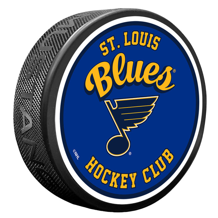St. Louis Blues Puck | Retro Script Pucks Sports Decor   
