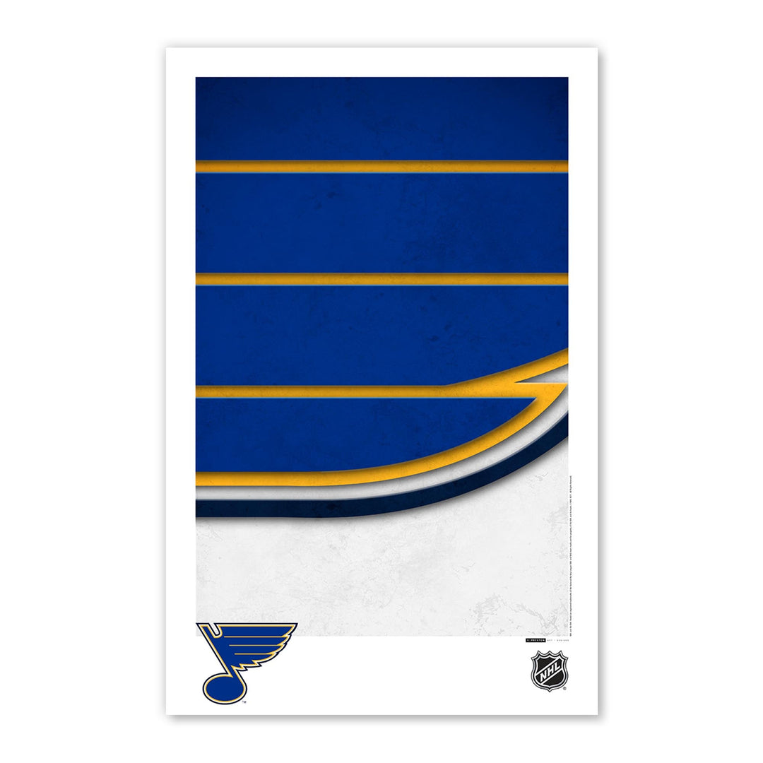 Minimalist Logo - St. Louis Blues Art Print Art Print S. Preston Art + Designs Print only Poster Print 