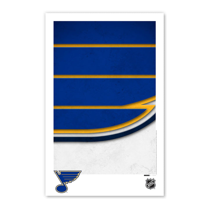 Minimalist Logo - St. Louis Blues Art Print Art Print S. Preston Art + Designs Print only Poster Print 